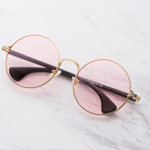 NWT Two Tone Frame Round Sunglasses - Picture 2 of 6